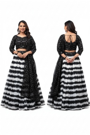 Women’s Thread and Sequins Work Ready-to-Wear Lehenga Choli Set