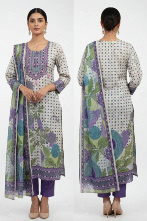 Floral Print Straight Kurta Set – Graceful, Comfortable & Timeless